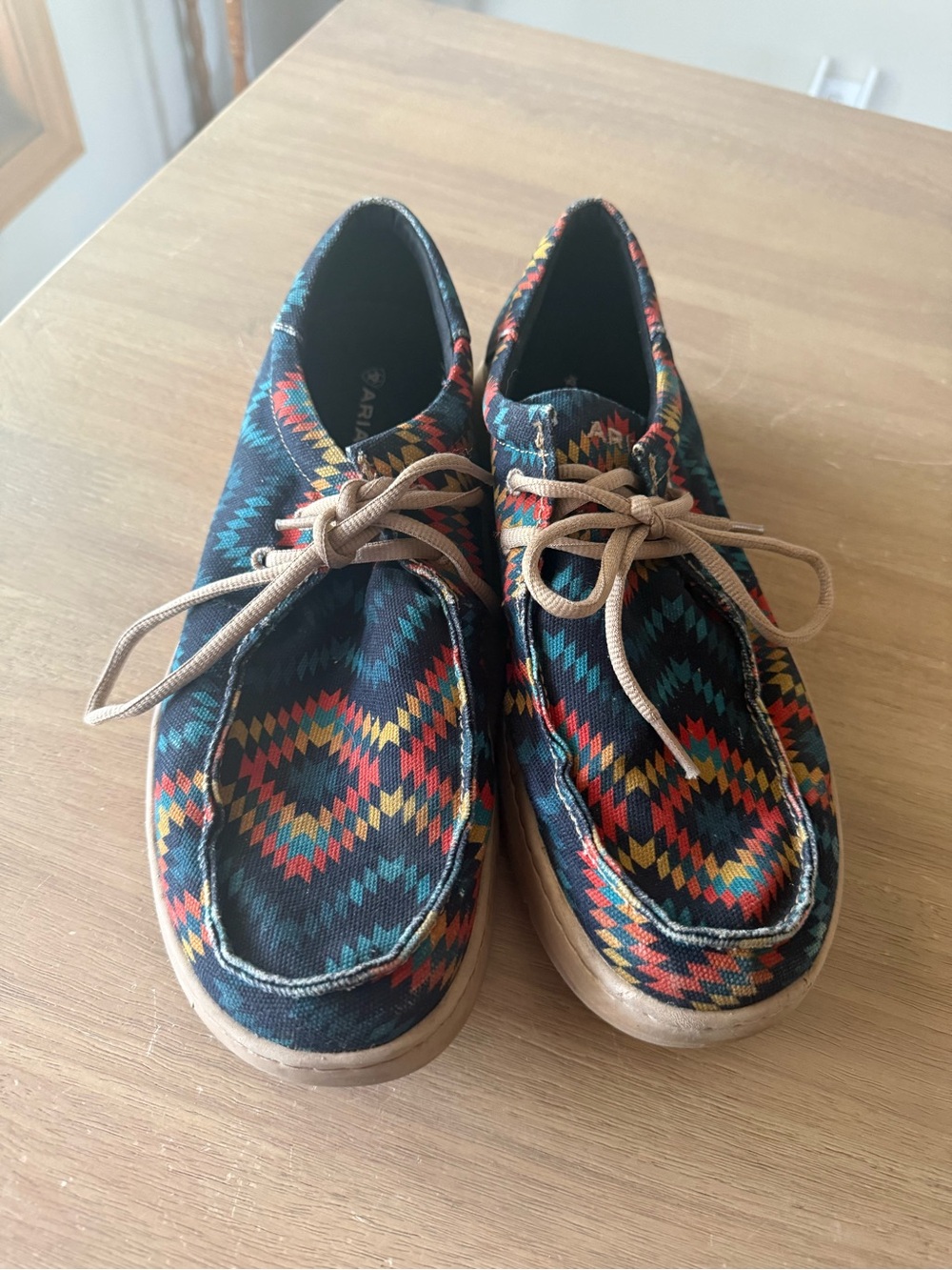 Ariat Blue Aztec Hilo Casual Slip On shoes Mens size 11.5